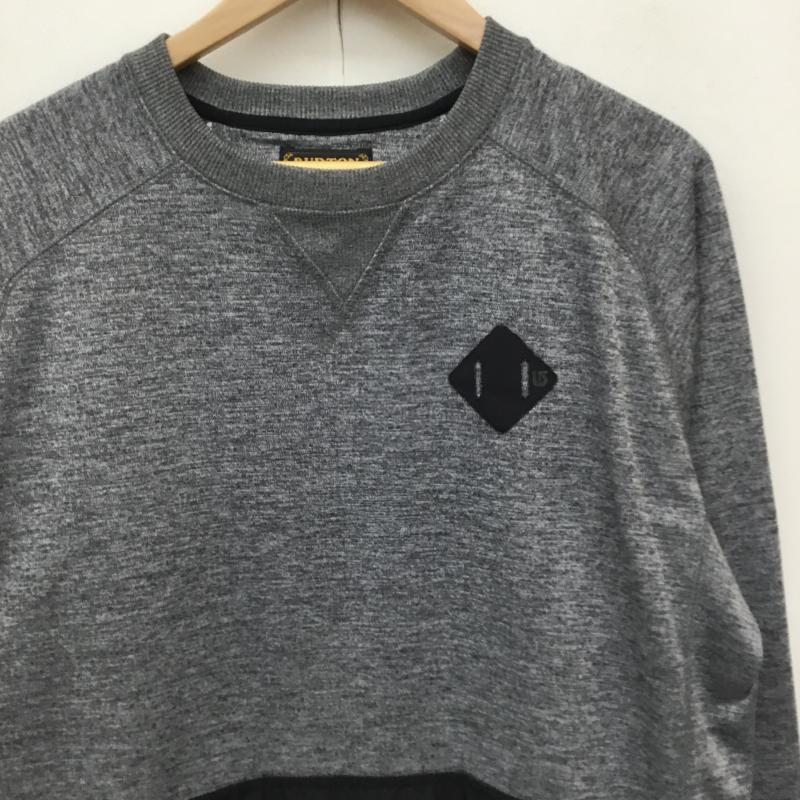 バートン BURTON トレーナー 長袖 CAPTION CREW M 無地 灰 / グレー /  メンズ USED 古着 中古 10138372