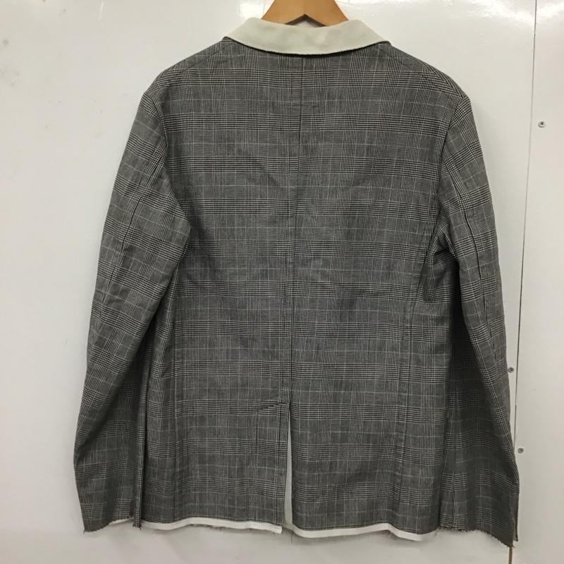 サカイ Sacai ジャケット、上着 ジャケット、ブレザー 長袖ジャケット アウター 前ボタン カラージャケット 2 チェック 白 / ホワイト / X 黒 / ブラック /  メンズ USED 古着 中古 10129294