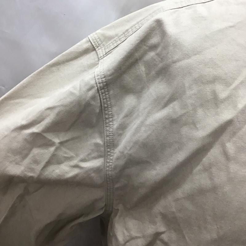 カーハート Carhartt シャツ、ブラウス 長袖 長袖シャツ カラーシャツ ポケットシャツ 長袖カットソー ボタンダウンシャツ XL ロゴ、文字 ベージュ / ベージュ /  メンズ USED 古着 中古 10111807