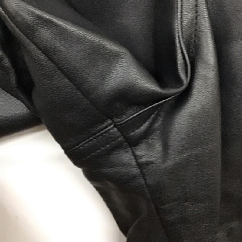 ザラ ZARA ボトムス ボトムス 8574 227 800 フェイクレザーパンツ 38 無地 黒 / ブラック /  レディース USED 古着 中古 10120867