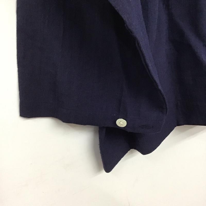 ハバーザック HAVERSACK シャツ、ブラウス 長袖 L 無地 紺 / ネイビー /  レディース USED 古着 中古 10142197