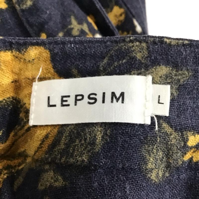 レプシィム LEPSIM パンツ スラックス L 総柄 紺 / ネイビー /  レディース USED 古着 中古 10131922