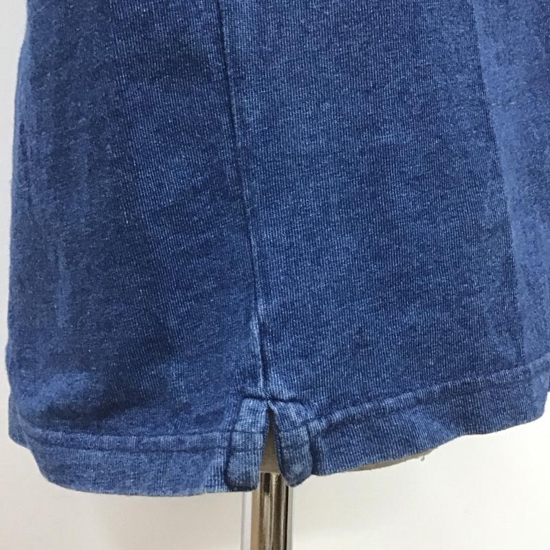 ナノユニバース nano・universe Tシャツ 半袖 半袖カットソー クルーネックカットソー 無地Tシャツ XL 無地 インディゴ / インディゴ /  メンズ USED 古着 中古 10107133