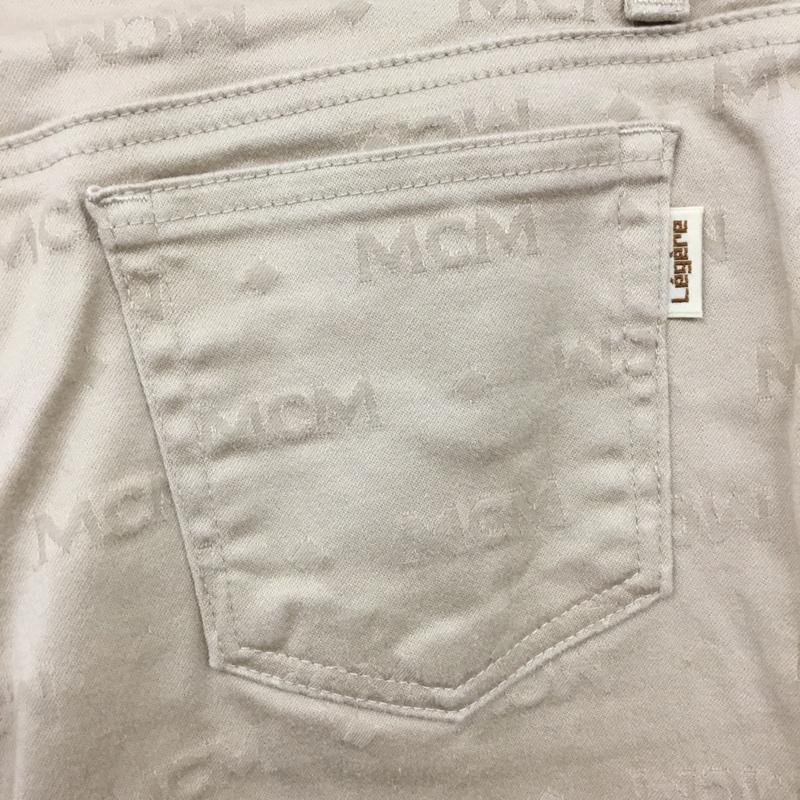 エムシーエム MCM パンツ ワークパンツ、ペインターパンツ カジュアルパンツ スリムパンツ ストレートパンツ ストレッチパンツ ロゴ、文字 ベージュ / ベージュ /  メンズ USED 古着 中古 10113377