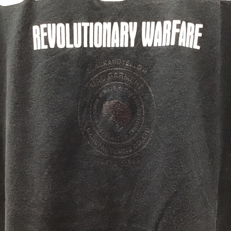 ラッツ RATS Tシャツ 半袖 21RT-0601 バックプリント BIG LOGO L ロゴ、文字 黒 / ブラック /  メンズ USED 古着 中古 10118034