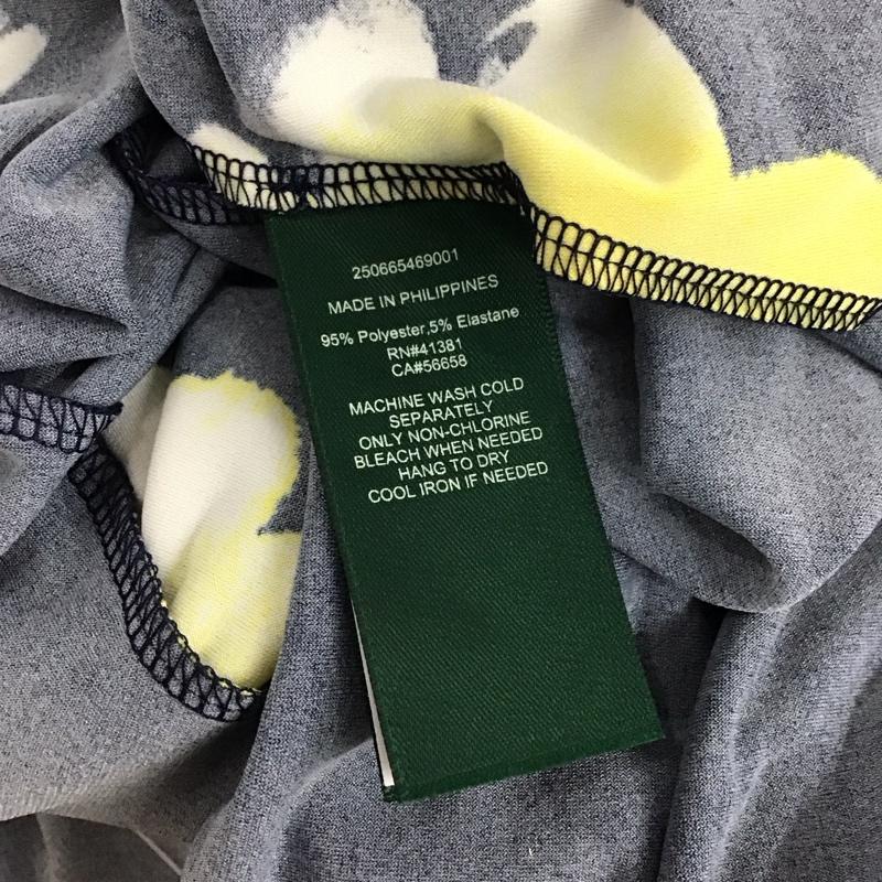 ローレンラルフローレン LAUREN RALPH LAUREN ワンピース ひざ丈スカート 250665469001 ドレープ 4 総柄 マルチカラー / マルチカラー /  レディース USED 古着 中古 10117380