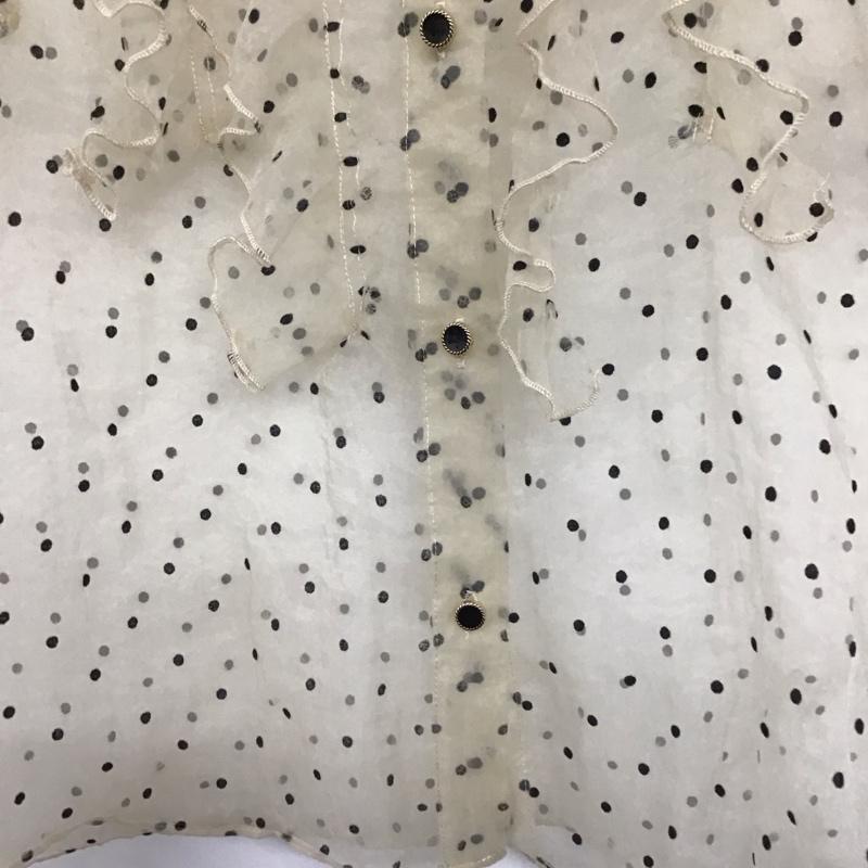ザラ ZARA シャツ、ブラウス 半袖 半袖シャツ シアーシャツ ドットノーカラーシャツ S ドット マルチカラー / マルチカラー /  レディース USED 古着 中古 10136785