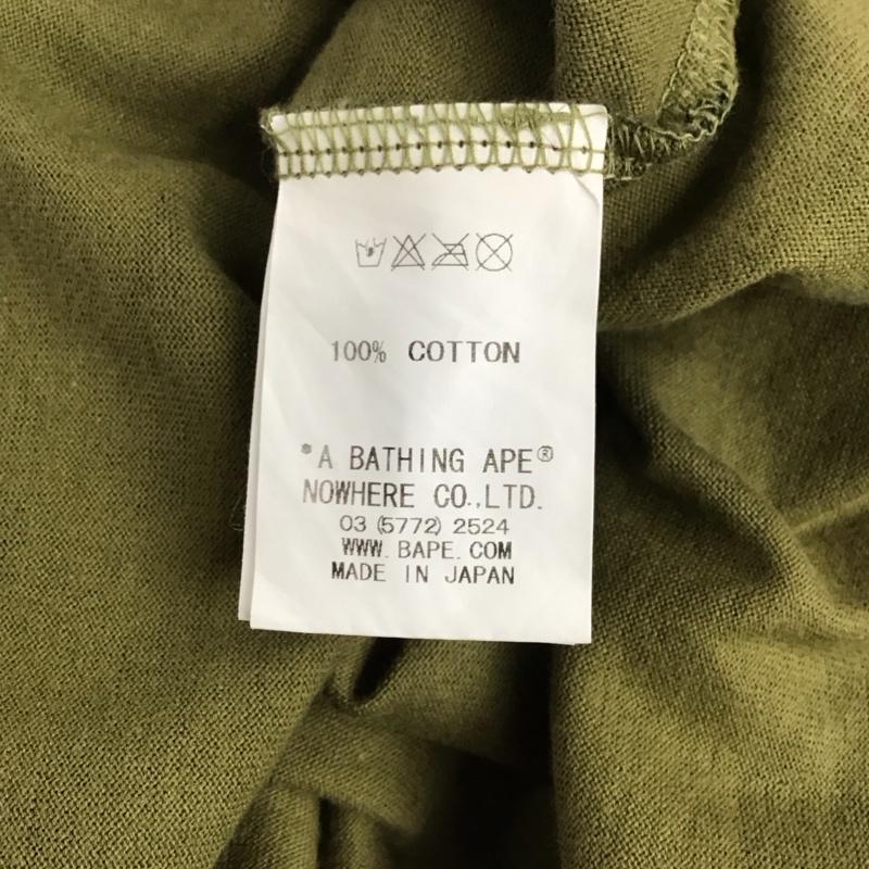 アベイシングエイプ A BATHING APE Tシャツ 半袖 半袖カットソー プリントTシャツ クルーネックカットソー stussy 30周年 L カモフラージュ柄・迷彩 マルチカラー / マルチカラー /  メンズ USED 古着 中古 10132682