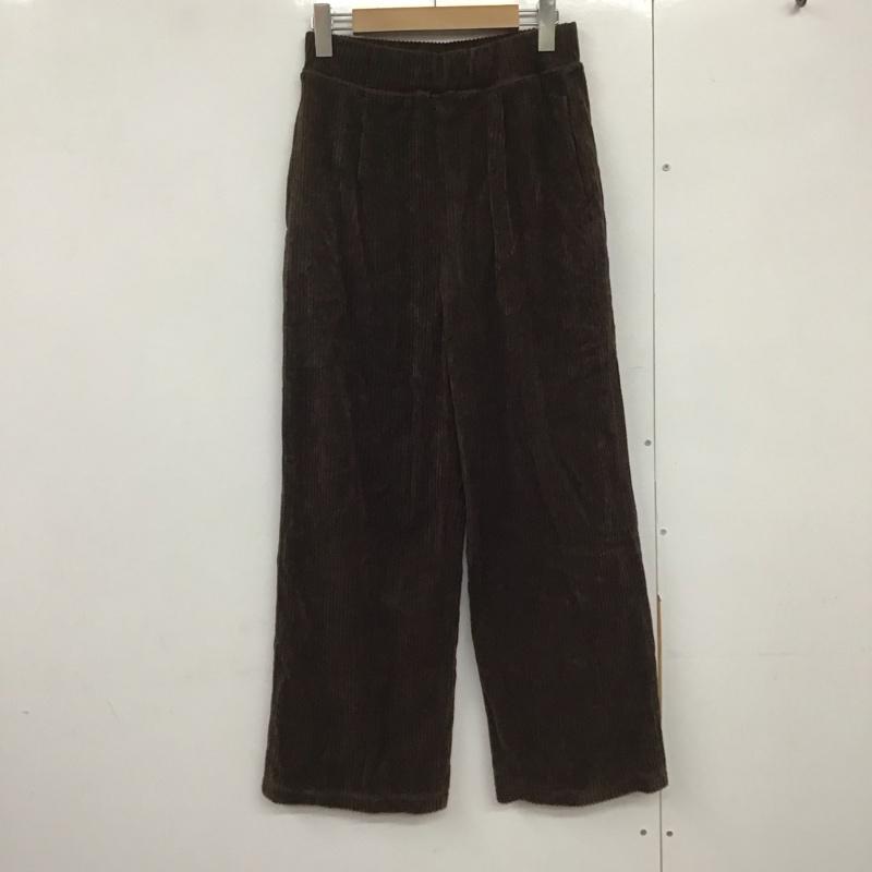 フリークスストア FREAK S STORE ボトムス ボトムス カット コーデュロイ ワイド ストレート パンツ 1349248900099 S 無地 茶 / ブラウン /  レディース USED 古着 中古 10141576