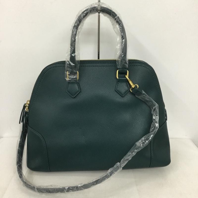 ミラオーウェン Mila Owen ハンドバッグ ハンドバッグ 09WGB234501 ステッチデザインミドルボストンバッグ ショルダー 2WAY タグ付き 無地 緑 / グリーン /  レディース USED 古着 中古 10143932