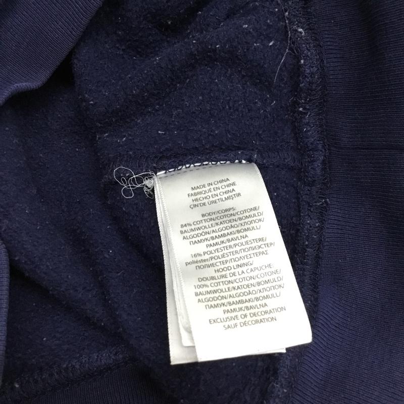 ポロラルフローレン POLO RALPH LAUREN パーカー 長袖 長袖パーカー フード付きパーカー プリントスウェット プルオーバートレーナー 3 プリント 紺 / ネイビー /  ボーイズ USED 古着 中古 10116536