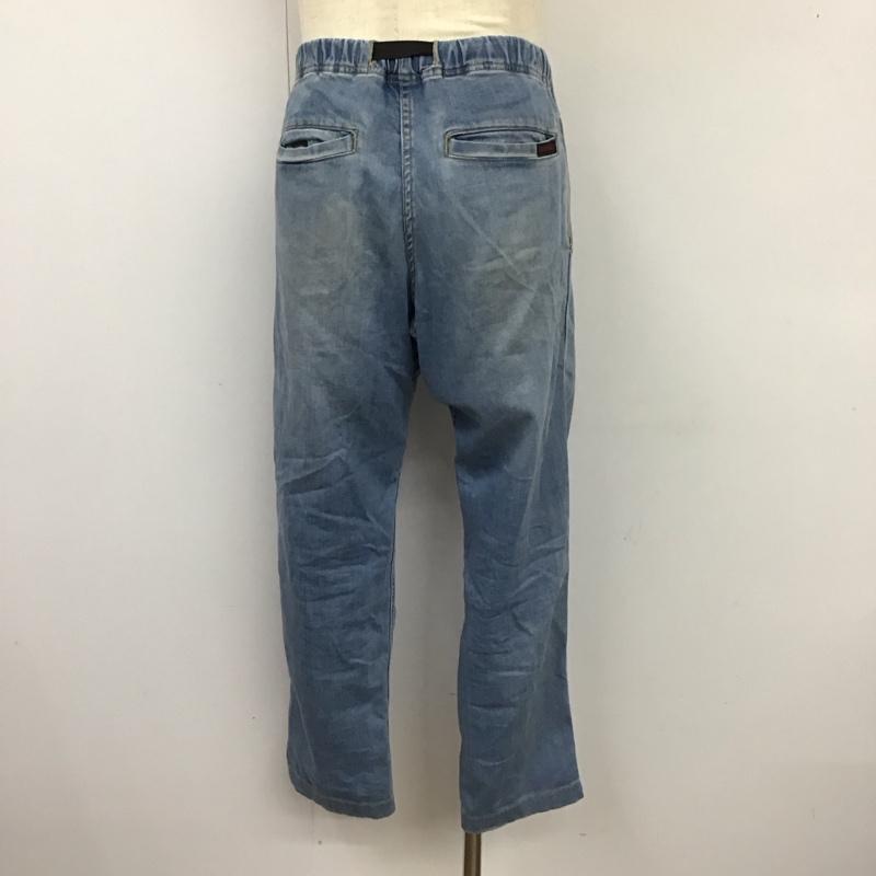 グラミチ GRAMICCI パンツ デニム、ジーンズ GMP-15S011 DENIM NARROW PANTS S ロゴ、文字 水色 / ライトブルー /  メンズ USED 古着 中古 10119160
