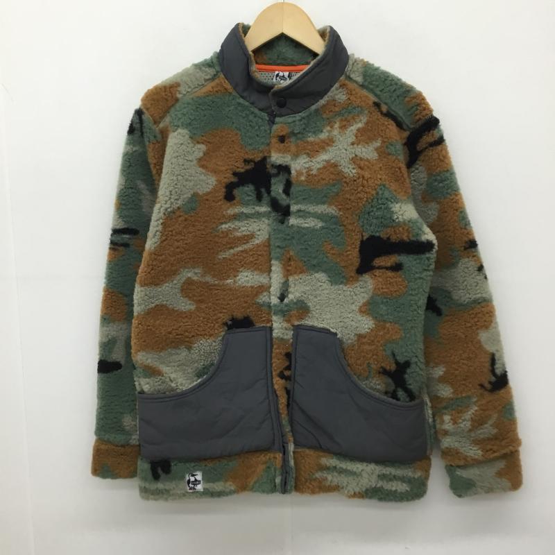 チャムス CHUMS ジャケット、上着 ジャケット、ブレザー CH04-1044 ボアフリースジャケット S カモフラージュ柄・迷彩 黒 / ブラック / X 茶 / ブラウン / X カーキ / カーキ /  メンズ USED 古着 中古 10138374
