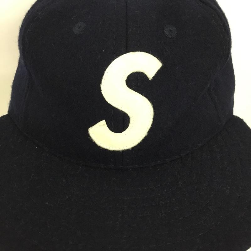 シュプリーム Supreme 帽子 キャップ EBBTS FIELD Sロゴ ロゴ、文字 紺 / ネイビー /  メンズ USED 古着 中古 10130030