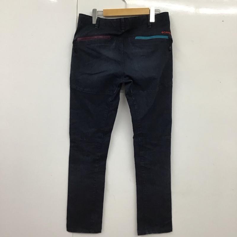 コロンビア Columbia パンツ ワークパンツ、ペインターパンツ M ロゴ、文字 紺 / ネイビー /  メンズ USED 古着 中古 10114182