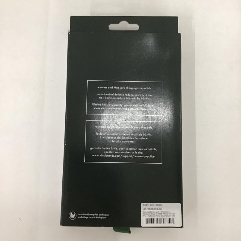ケイトスペード Kate Spade ファッション小物 ファッション小物 KSIPH-223-HHCCS Hollyhock Floral Clear 保護ハードシェルケース Apple iPhone14Pro 花柄 マルチカラー / マルチカラー /  レディース USED 古着 中古 10124327