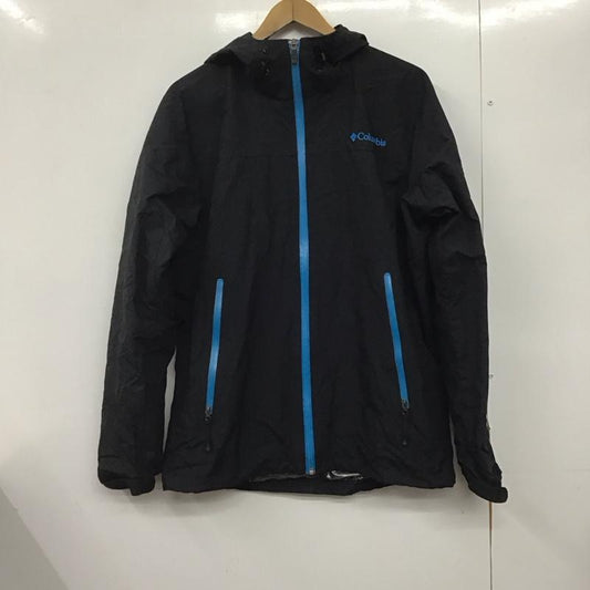 コロンビア Columbia ジャケット、上着 ジャケット、ブレザー 211 pm2576 ナイロンジャケット ジップアップパーカー アウター L ロゴ、文字 黒 / ブラック /  メンズ USED 古着 中古 10145663