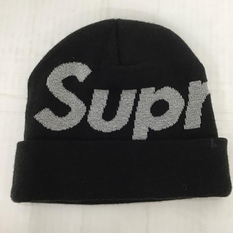シュプリーム Supreme 帽子 ニット帽 Big Logo Beanie ロゴ、文字 黒 / ブラック /  メンズ USED 古着 中古 10111529
