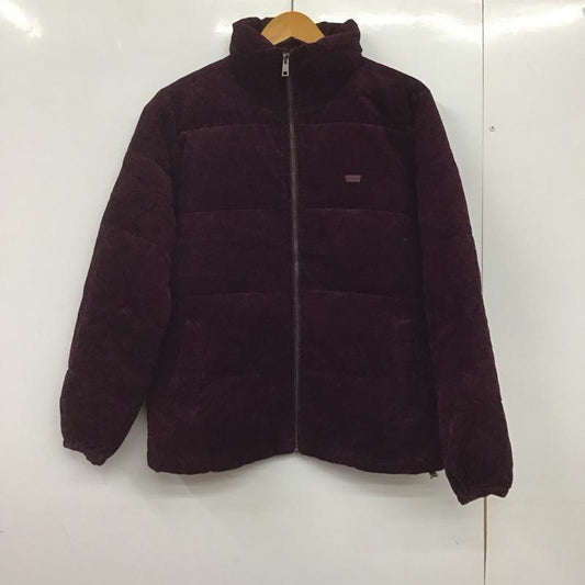 リーバイス Levi s ジャケット、上着 ジャンパー、ブルゾン lw0kc064 Corduroy Bubble Puffer Jacket M 無地 えんじ / ワインレッド /  レディース USED 古着 中古 10145776