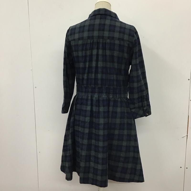 レイビームス Ray BEAMS ワンピース ひざ丈スカート 6326-1415-2747 七分袖 チェック マルチカラー / マルチカラー /  レディース USED 古着 中古 10115345