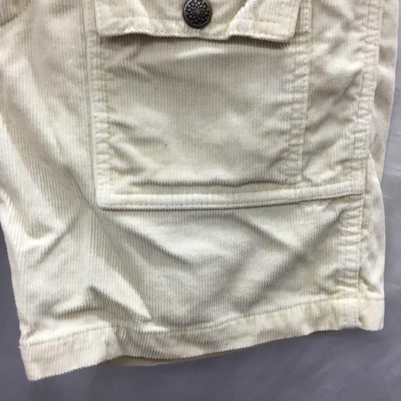 サンライトビリーバー SUNLIGHT BELIEVER パンツ ショートパンツ ショートパンツ ハーフパンツ カジュアルパンツ コーデュロイ 30インチ 無地 オフホワイト / オフホワイト /  メンズ USED 古着 中古 10121622