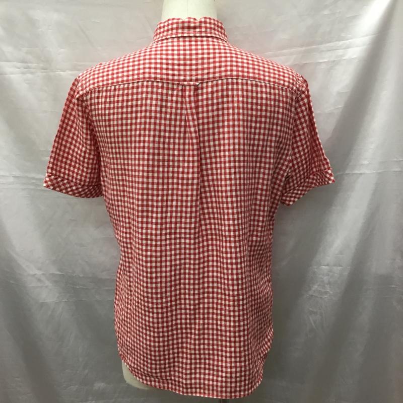 バーバリーブラックレーベル BURBERRY BLACK LABEL シャツ、ブラウス 半袖 半袖シャツ カラーシャツ 半袖カットソー チェックシャツ 3 チェック 白 / ホワイト / X 赤 / レッド /  メンズ USED 古着 中古 10119399