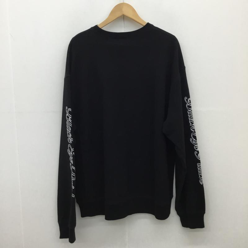 ブラックアイパッチ Black eye patch トレーナー 長袖 XL 刺繍 X プリント 黒 / ブラック /  メンズ USED 古着 中古 10122736