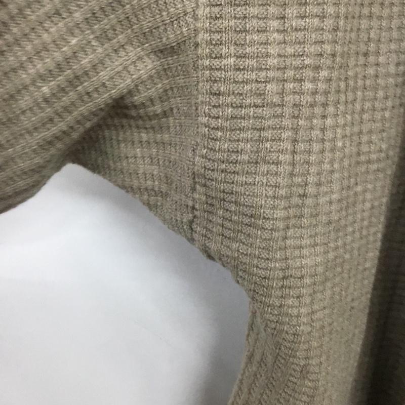 イヴォン YVON カーディガン 長袖 長袖カーディガン 前開き ノーカラーカーディガン 無地 ベージュ / ベージュ /  レディース USED 古着 中古 10143598