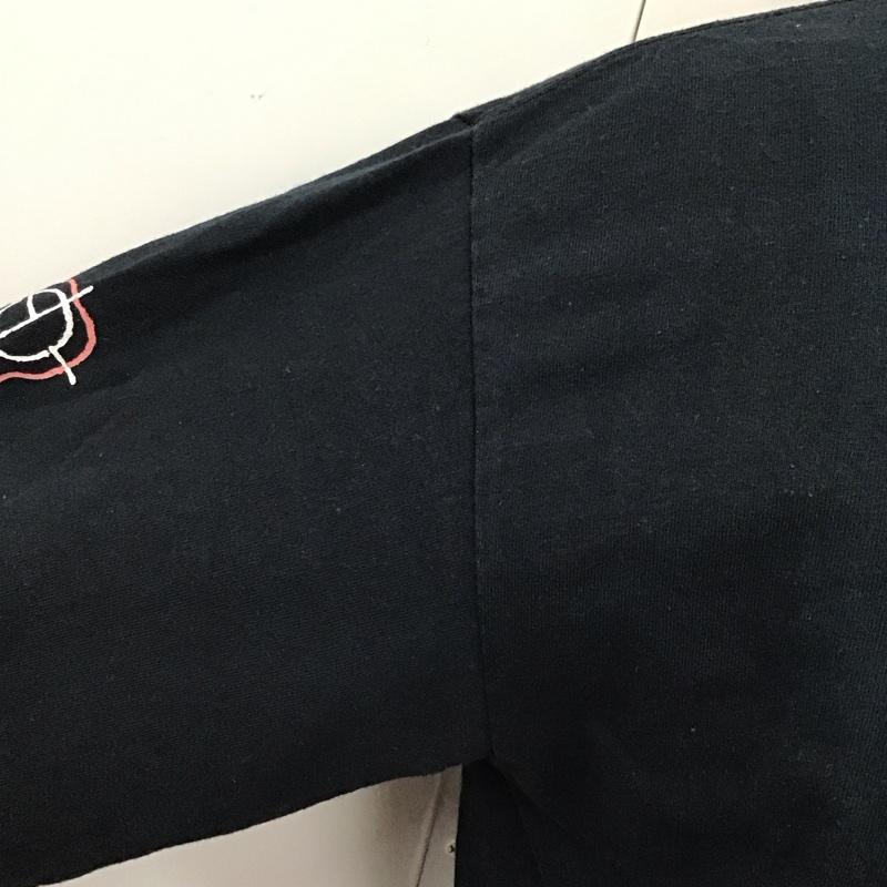 ブレインデット BRAIN DEAD カットソー 長袖 長袖カットソー クルーネックカットソー ロングスリーブカットソー プリントTシャツ M プリント 黒 / ブラック /  メンズ USED 古着 中古 10115324