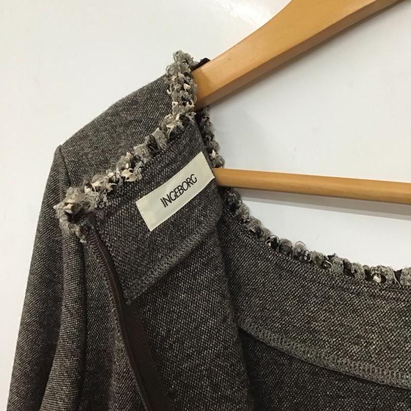 インゲボルグ INGEBORG ワンピース ロングスカート 長袖ロングワンピース タイトワンピース カジュアルワンピース 3 無地 マルチカラー / マルチカラー /  レディース USED 古着 中古 10142654