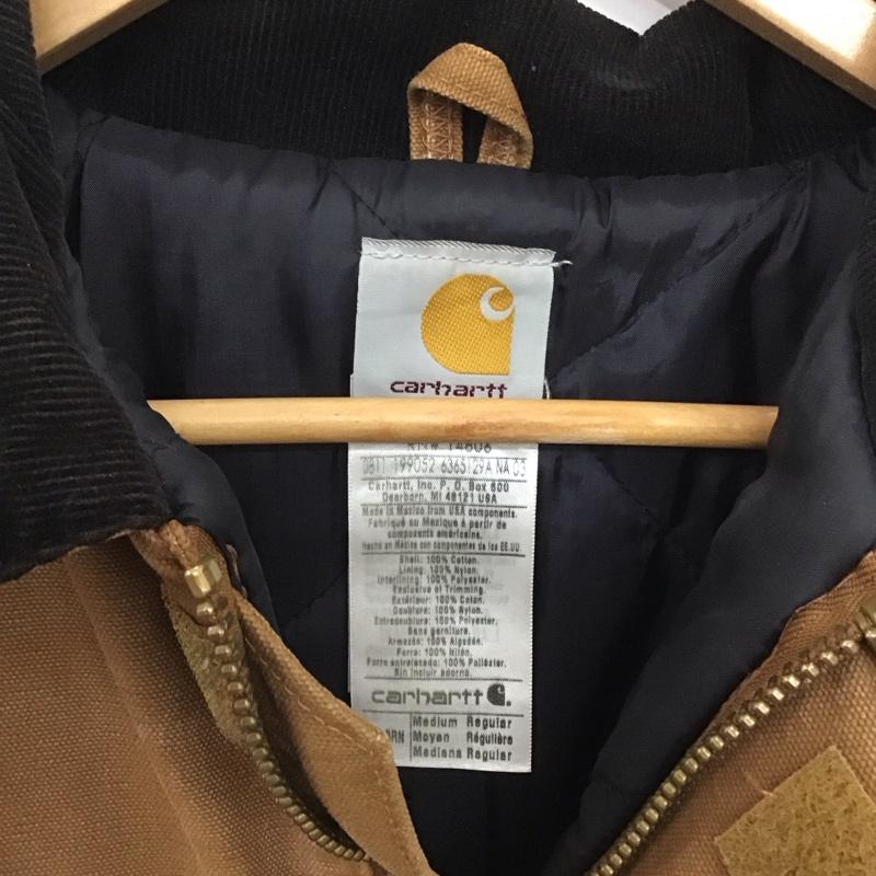 カーハート Carhartt ジャケット、上着 ジャンパー、ブルゾン ジップアップジャケット アウター 古着 カラージャケット M ロゴ、文字 茶 / ブラウン /  メンズ USED 古着 中古 10148154