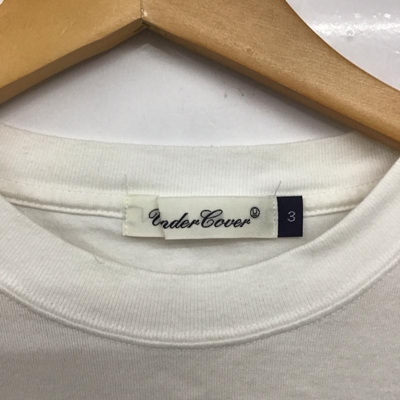 アンダーカバー UNDERCOVER Tシャツ 半袖 半袖カットソー プリントTシャツ クルーネックカットソー 3 プリント 白 / ホワイト /  メンズ USED 古着 中古 10132801