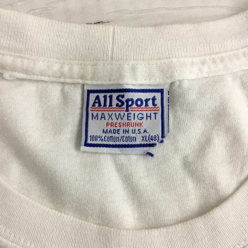 古着 USED Tシャツ 半袖 半袖カットソー プリントTシャツ クルーネックカットソー 古着 XL プリント 白 / ホワイト /  メンズ USED 古着 中古 10120813