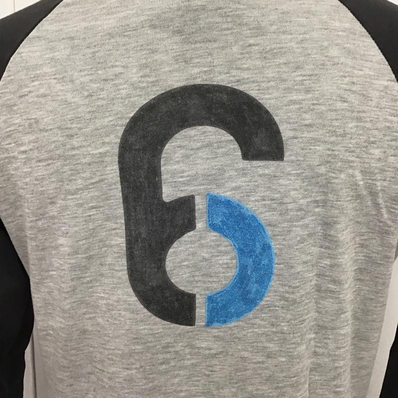 ナイキ NIKE カットソー 七分袖 長袖カットソー クルーネックカットソー ロングスリーブカットソー プリントTシャツ M プリント 灰 / グレー /  メンズ USED 古着 中古 10123936