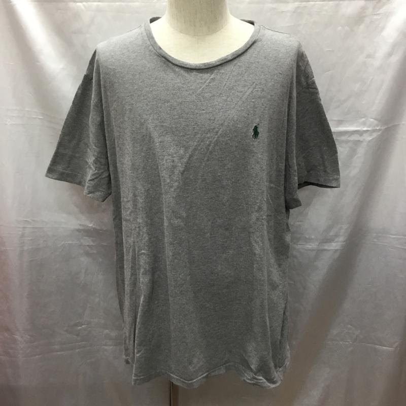ポロラルフローレン POLO RALPH LAUREN カットソー 半袖 半袖カットソー プリントTシャツ クルーネックカットソー XXL ロゴ、文字 灰 / グレー /  メンズ USED 古着 中古 10114127