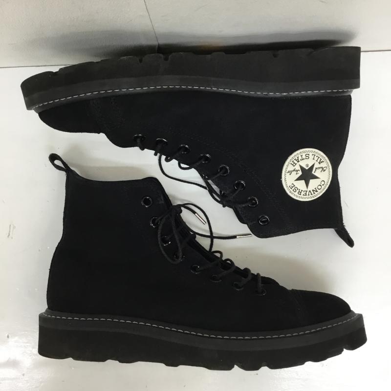 コンバース CONVERSE スニーカー スニーカー UEDE ALL STAR LONGLIFE HI 1CL884 スエードオールスターロングライフHI 25.5cm ロゴ、文字 黒 / ブラック /  メンズ USED 古着 中古 10136334