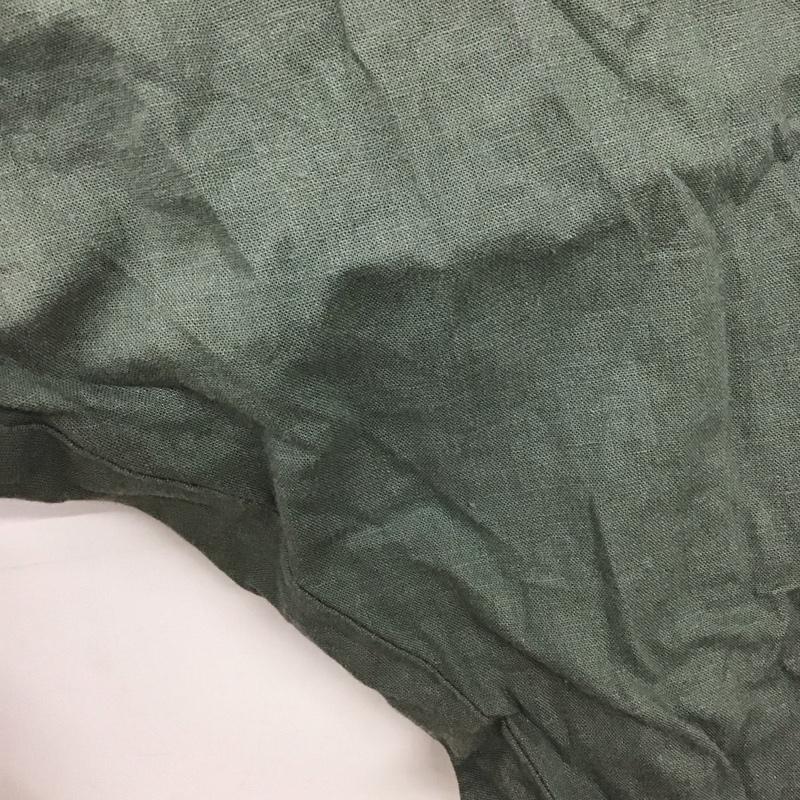 テチチ Techichi ワンピース ロングスカート 1104810 リネンレーヨン 七分袖 シャツワンピース FREE 無地 灰 / グレー /  レディース USED 古着 中古 10146493