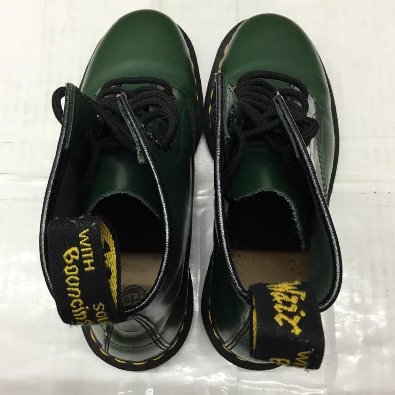 ドクターマーチン Dr.Martens ブーツ ショートブーツ 1460 8ホール レザー UK6 US：7 無地 緑 / グリーン /  メンズ USED 古着 中古 10122201