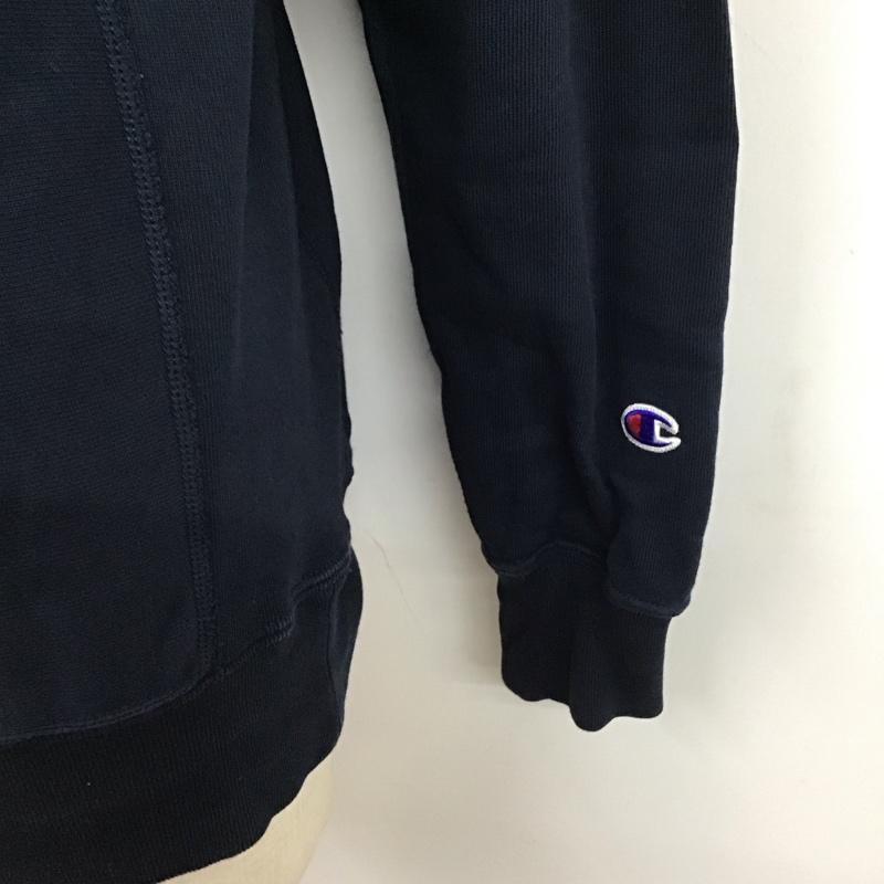 チャンピオン Champion トレーナー 長袖 L 無地 紺 / ネイビー /  メンズ USED 古着 中古 10121749