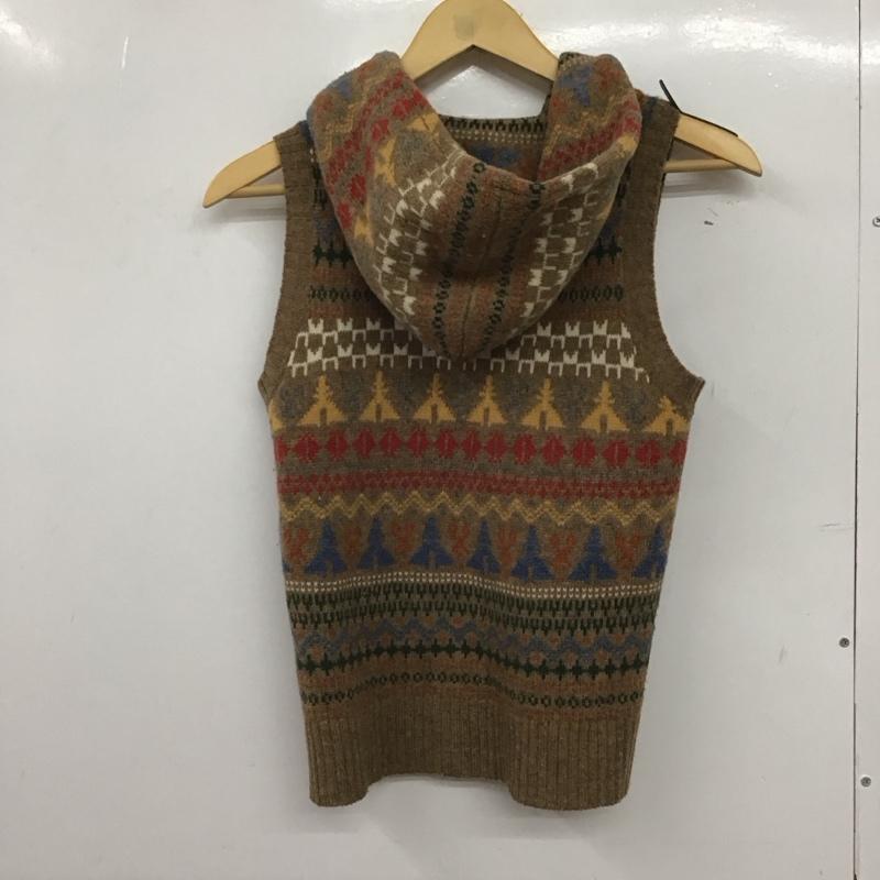 ビームスボーイ BEAMS BOY ベスト ベスト 1305-7008-103 ウール フード付き 総柄 マルチカラー / マルチカラー /  レディース USED 古着 中古 10147748