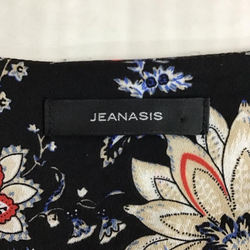 ジーナシス JEANASIS ワンピース ロングスカート JS070961MT Vネック 前開き 七分袖 FREE 総柄 マルチカラー / マルチカラー /  レディース USED 古着 中古 10116467