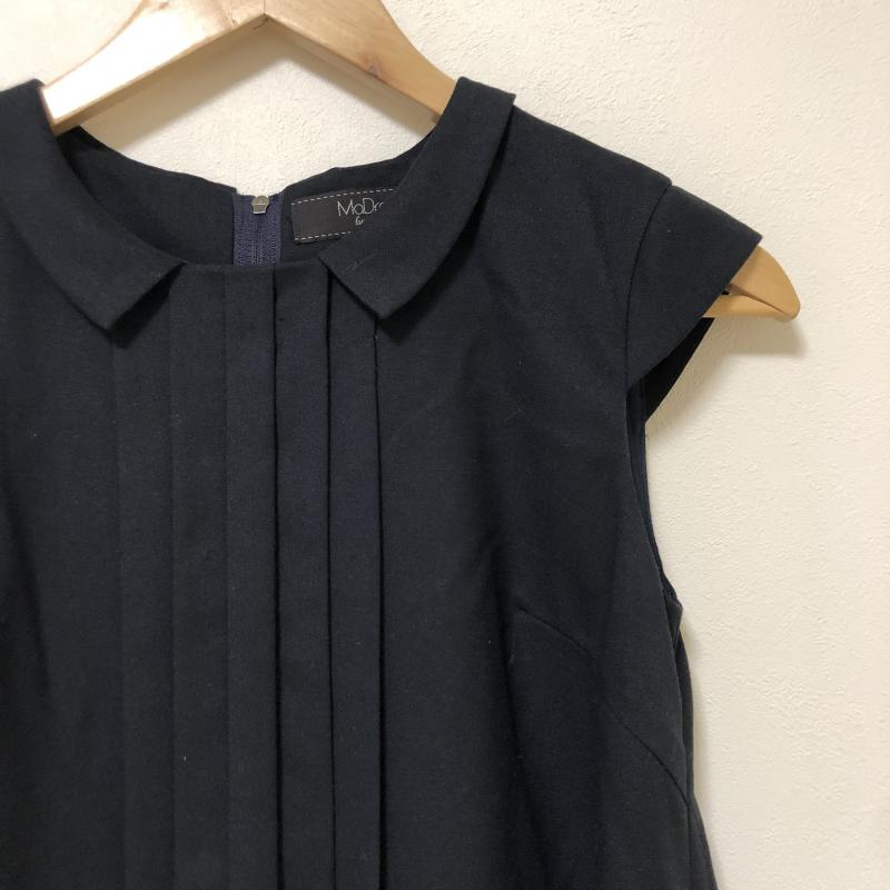 マドーレ MaDre ワンピース ひざ丈スカート 38 無地 黒 / ブラック /  レディース USED 古着 中古 10014888