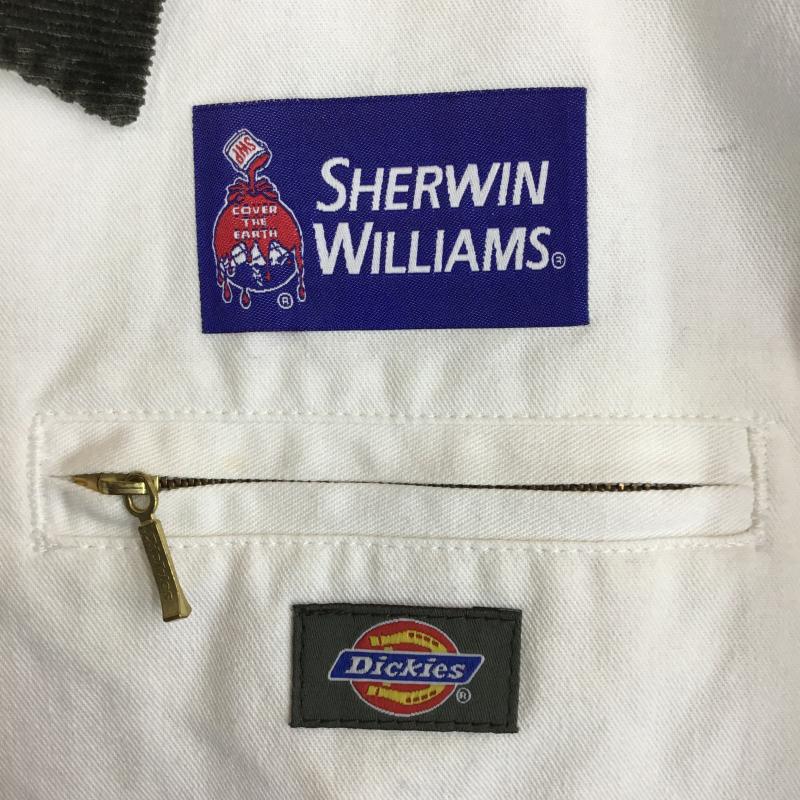 ディッキーズ Dickies ジャケット、上着 ジャケット、ブレザー SHERWIN WILLIAMS XL ロゴ、文字 白 / ホワイト /  メンズ USED 古着 中古 10140937