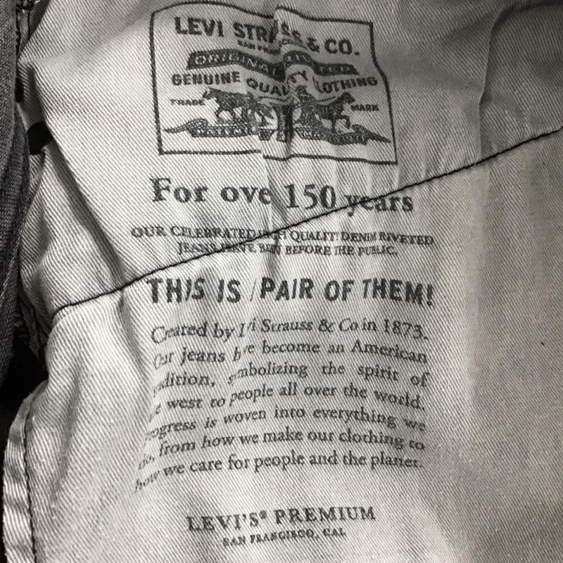 リーバイストラウスアンドコー Levi Strauss & co. パンツ デニム、ジーンズ デニムパンツ スリムパンツ カジュアルパンツ ストレッチパンツ 36インチ 無地 ダークグレー / ダークグレー /  メンズ USED 古着 中古 10148015