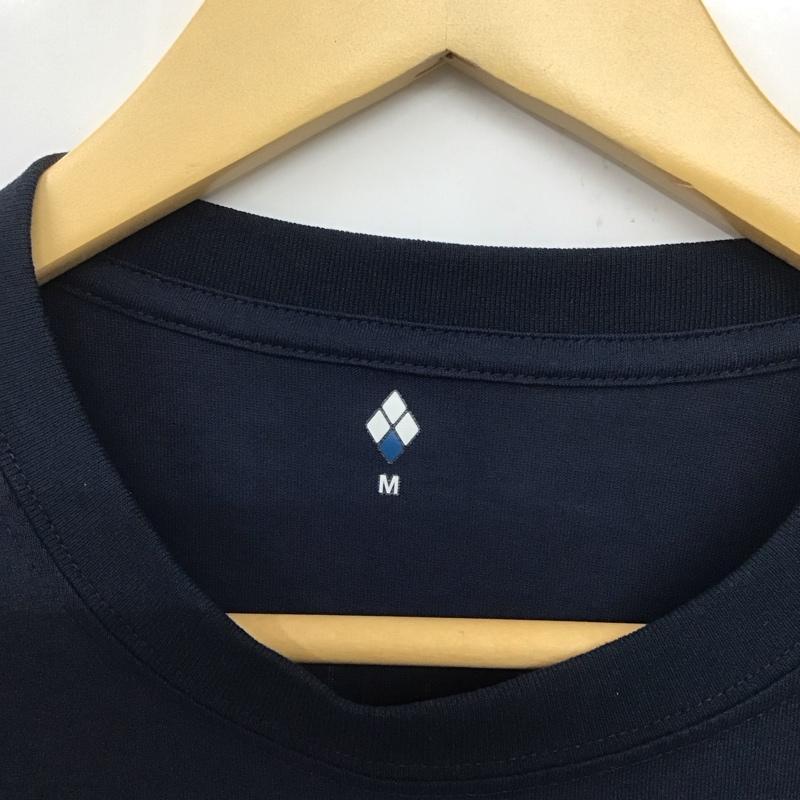 モンベル mont-bell Tシャツ 半袖 1114765 WICT高山のイワヒバリ 半袖カットソー プリントTシャツ M プリント 紺 / ネイビー /  メンズ USED 古着 中古 10133513