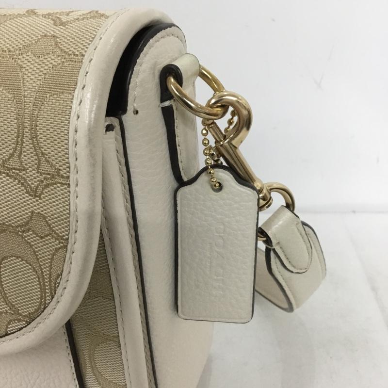 コーチ COACH ショルダーバッグ ショルダーバッグ C8307 ロニー クロスボディ シグネチャー ジャカード ロゴ、文字 ベージュ / ベージュ /  レディース USED 古着 中古 10149477