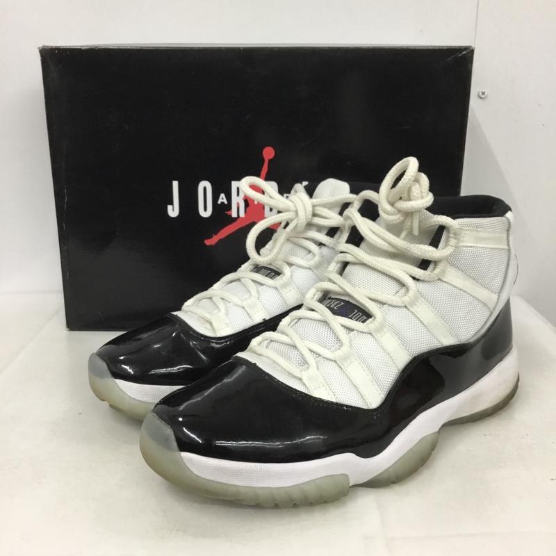 ナイキ NIKE スニーカー スニーカー 378037-100 AIR JORDAN 11 RETRO 28.5cm 箱有 28.5cm ワンポイント 白 / ホワイト / X 黒 / ブラック /  メンズ USED 古着 中古 10142704