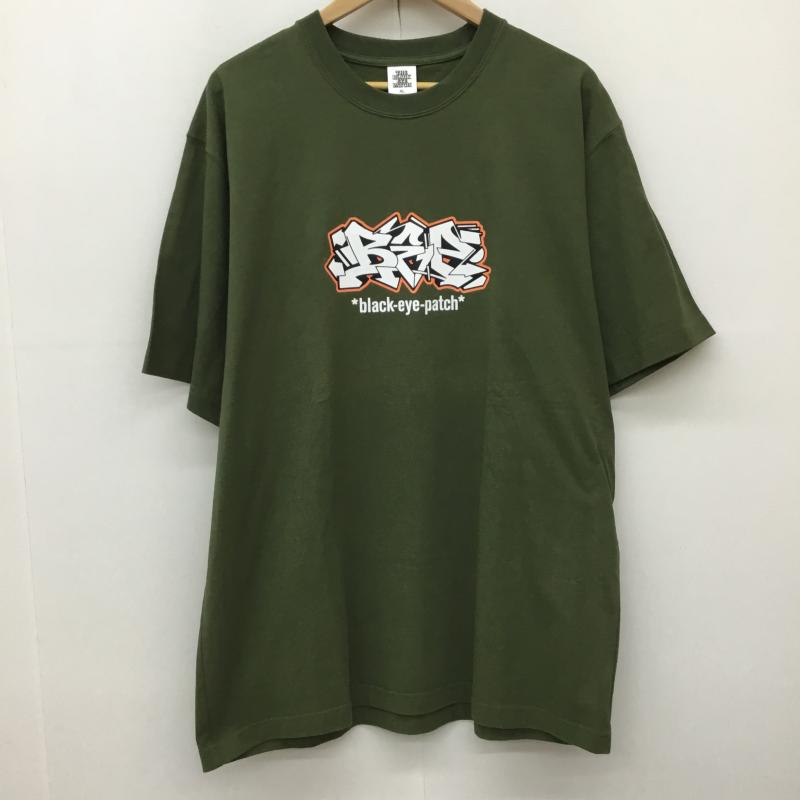 ブラックアイパッチ Black eye patch Tシャツ 半袖 XL ロゴ、文字 カーキ / カーキ /  メンズ USED 古着 中古 10145795