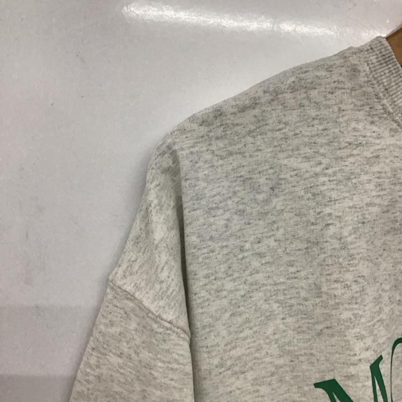 ローリーズファーム LOWRYS FARM カットソー 七分袖 FREE プリント X ロゴ、文字 灰 / グレー /  レディース USED 古着 中古 10142792