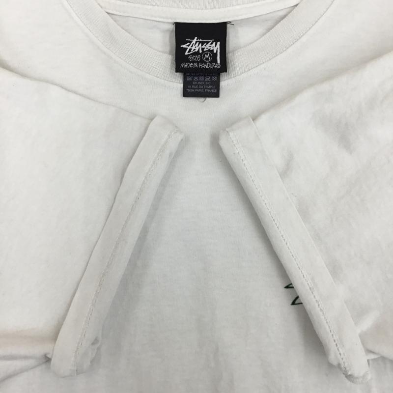 ステューシー STUSSY Tシャツ 半袖 M ロゴ、文字 白 / ホワイト /  メンズ USED 古着 中古 10141214